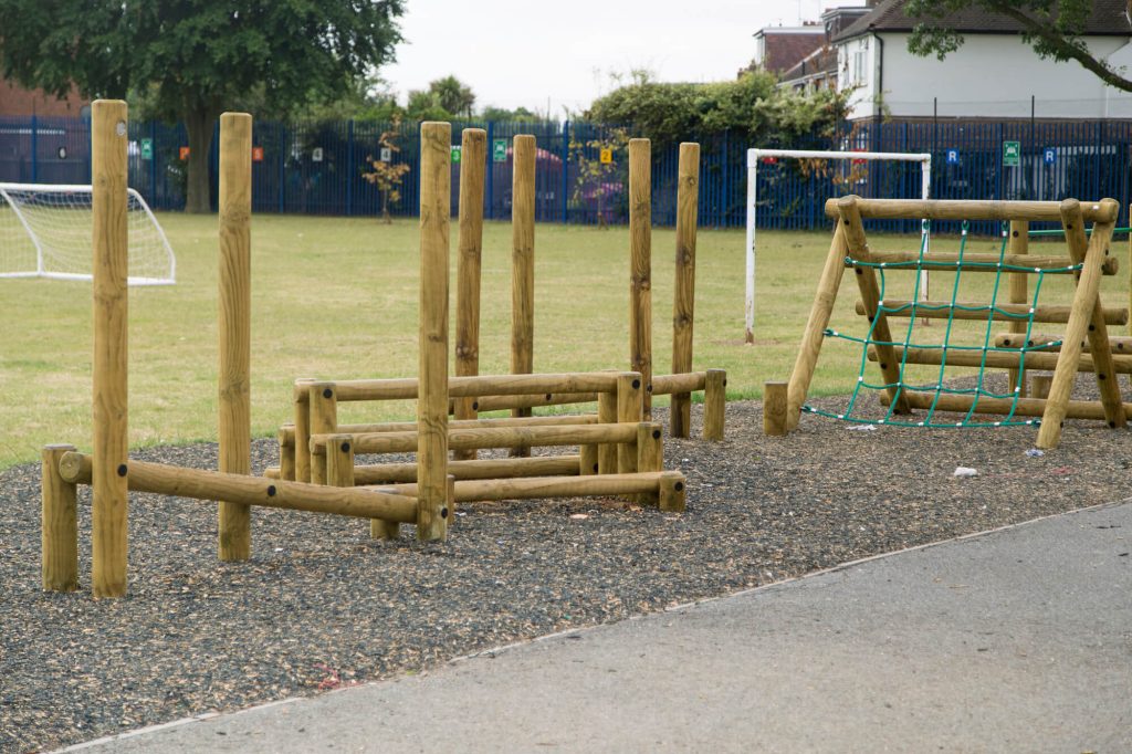 Primary School Trim Trail with Safety Surfacing