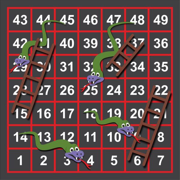 snakes and ladders play marking for schools