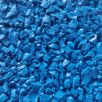Sky Blue Rubber Mulch colour