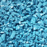 Teal Rubber Mulch colour