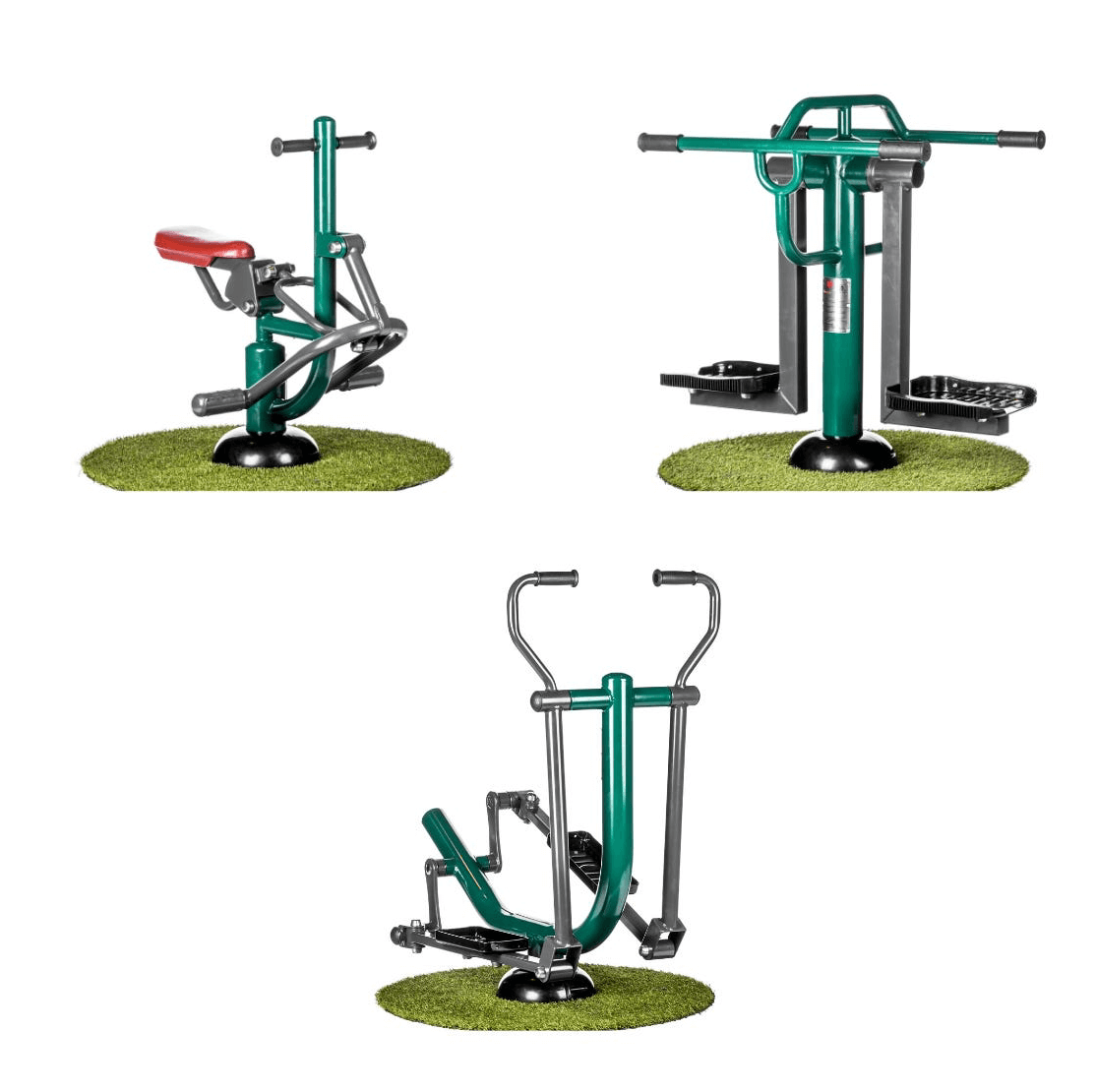 Outdoor fitness equipment for kids, 3 pieces of equipment in gym package