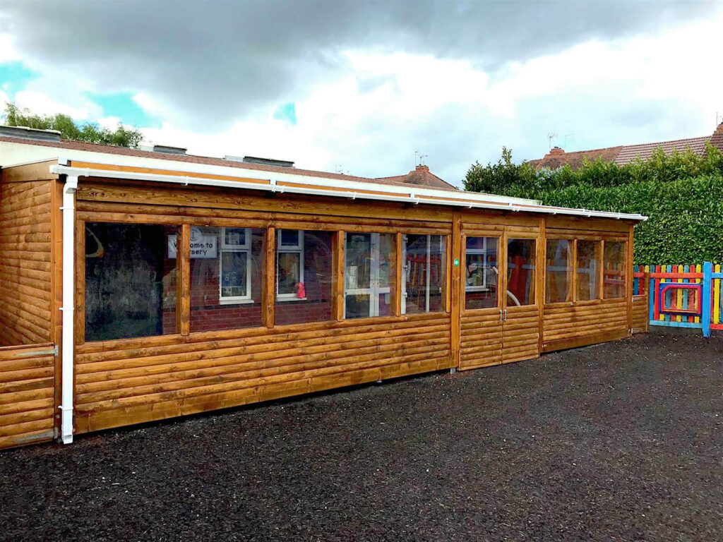 wooden outdoor classroom