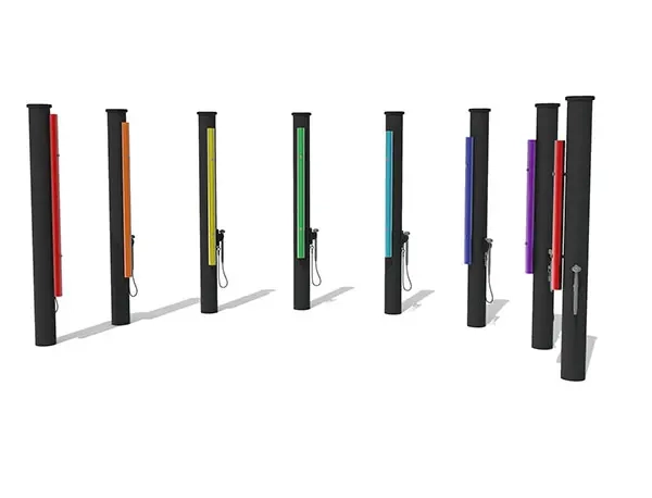 Eco-Music play equipment rainbow eco-multi chime sticks (8 set)