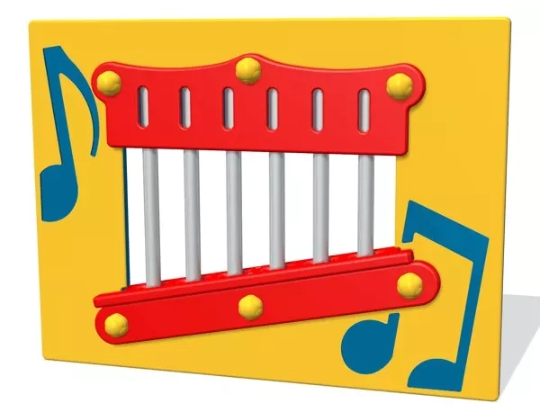 Musical Play Chime Panel with silver chimes