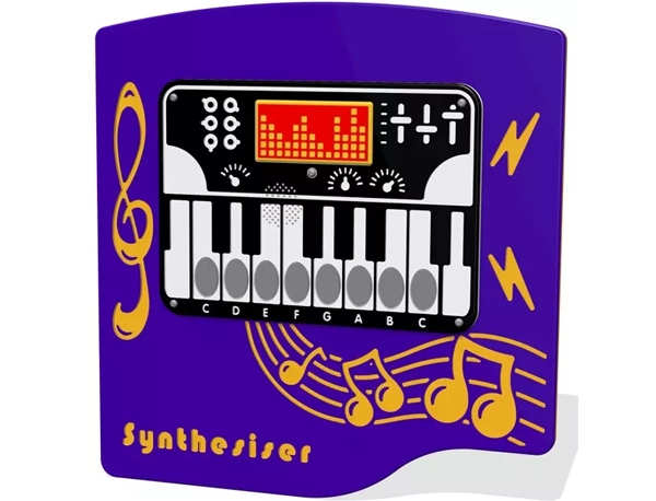 Playtronic Musical Play Panel with interactive synthesiser design with musical note buttons