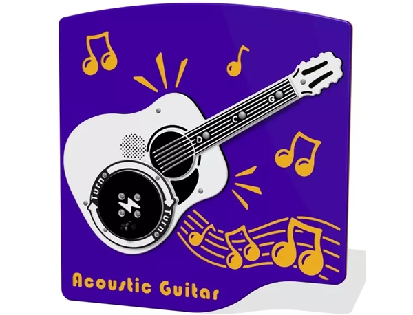 Rotogen Musical Play Panel with interactive acoustic guitar piano design with musical note buttons