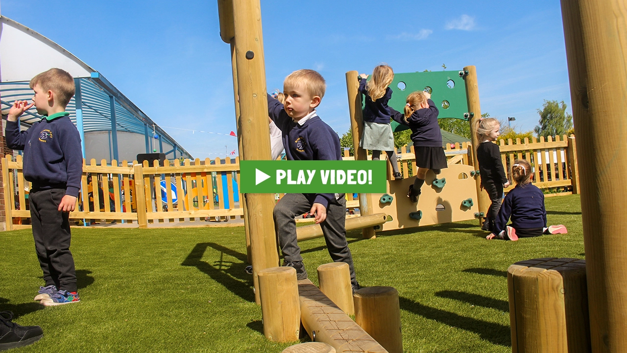 St Michael's, Warwickshire playground project case study cover to play video