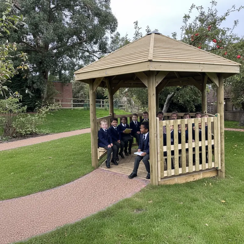 Children in a Gazebo