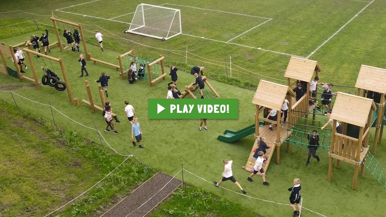 Burton Joyce, Nottinghamshire Outdoor Active Playground Case Study Video Thumbnail - Click to View