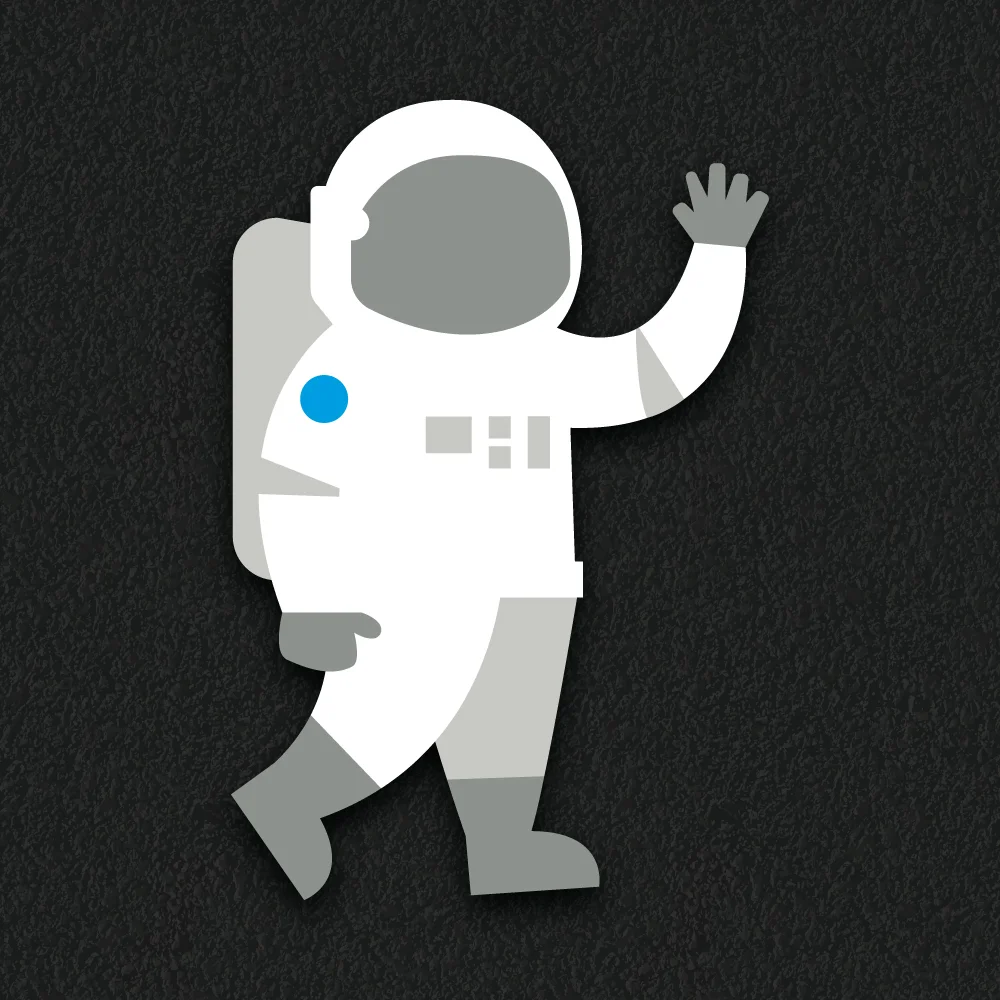 Astronaut playground character markings