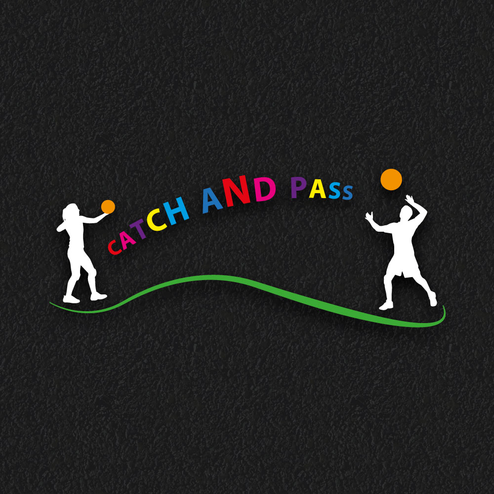Catch and Pass zone playground markings for sports areas