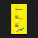 Long jump playground marking with yellow painted background