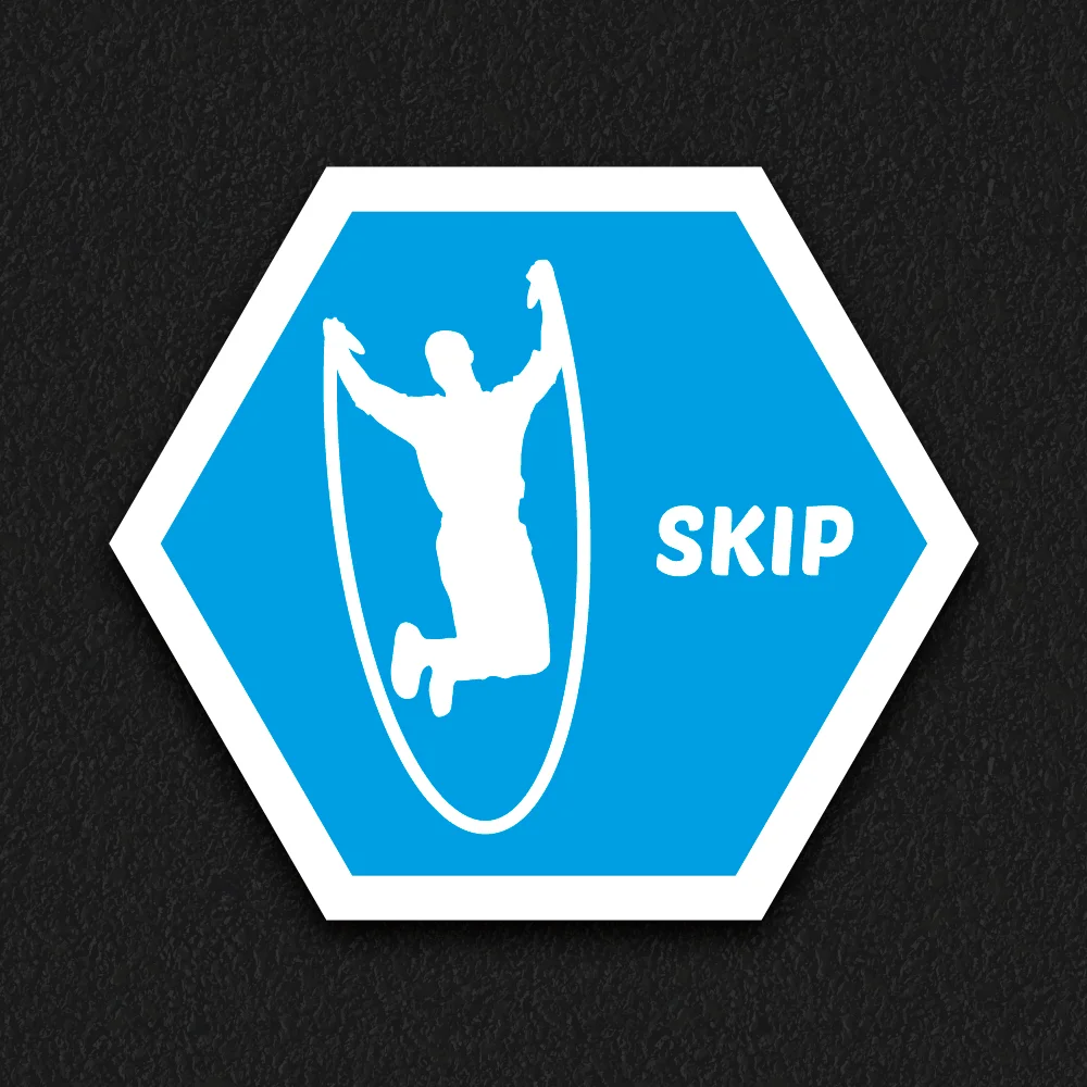 Skip zone playground marking