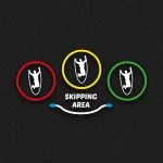 Skipping area playground markings