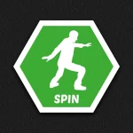 Spin zone playground marking