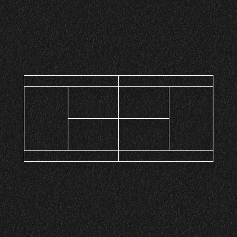 Tennis court playground markings