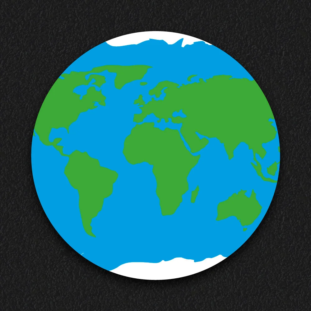 Playground Markings | Educational | World Map Circle World Map circle playground markings