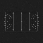 Hockey court playground markings