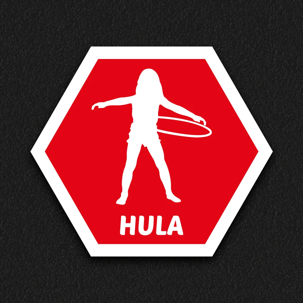Hula zone playground marking