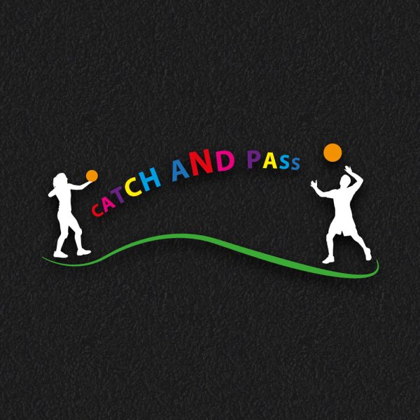 Catch and Pass zone playground markings for sports areas