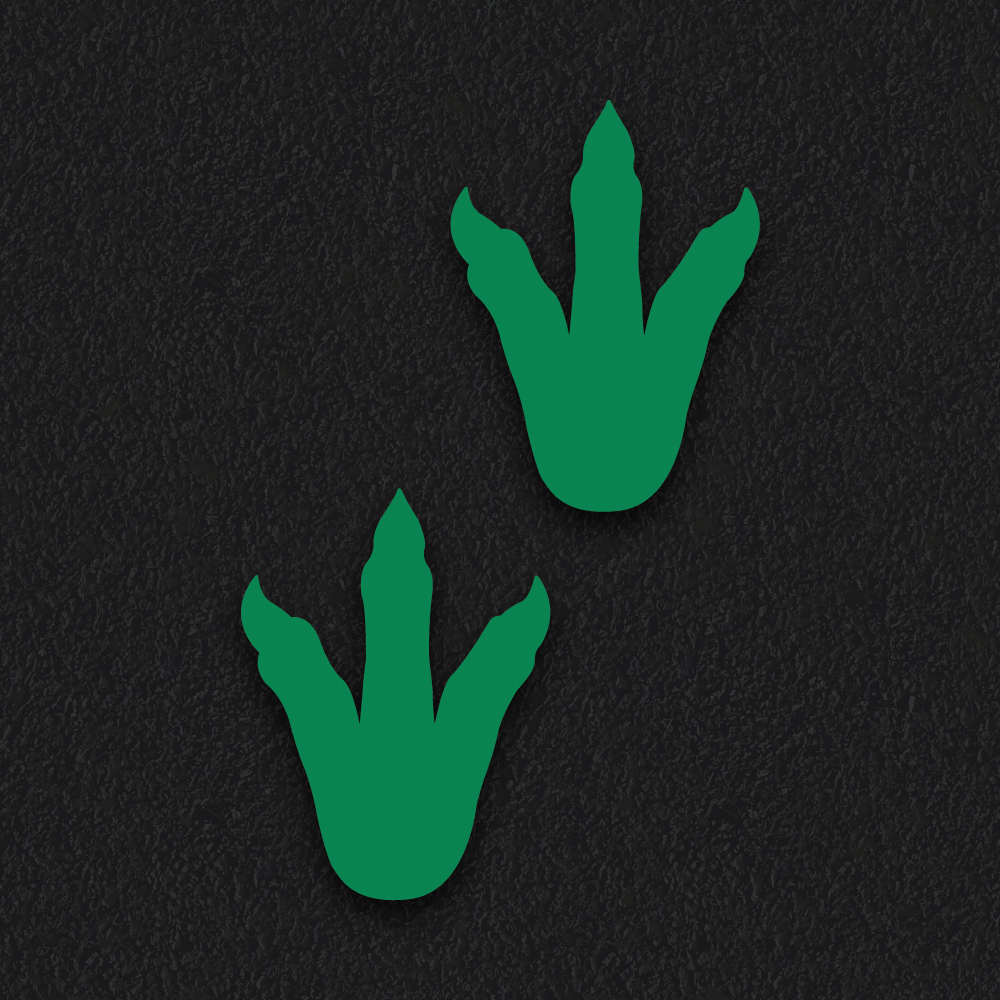 Dinosaur Prints playground marking design