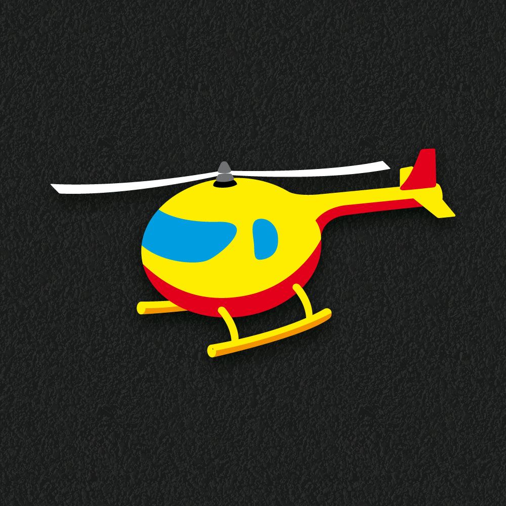 Playground Markings | Roadways | Helicopter Helicopter playground marking design
