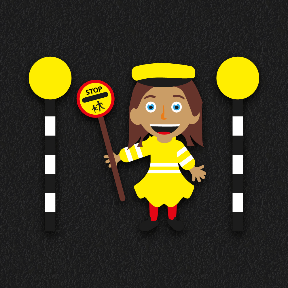 Playground Markings | Roadways | Lollipop Lady Lollipop lady playground markings for roadways