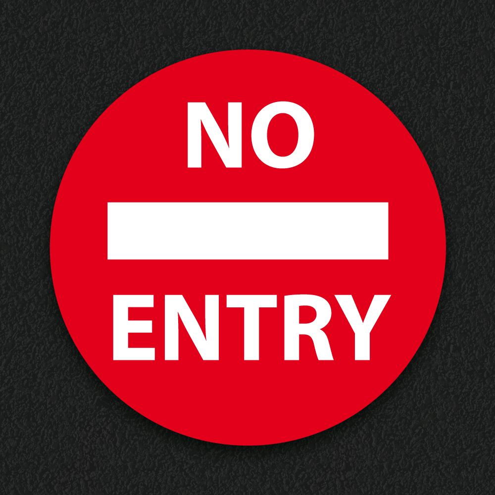 Playground Markings | Roadways | No Entry Sign No Entry roadway markings