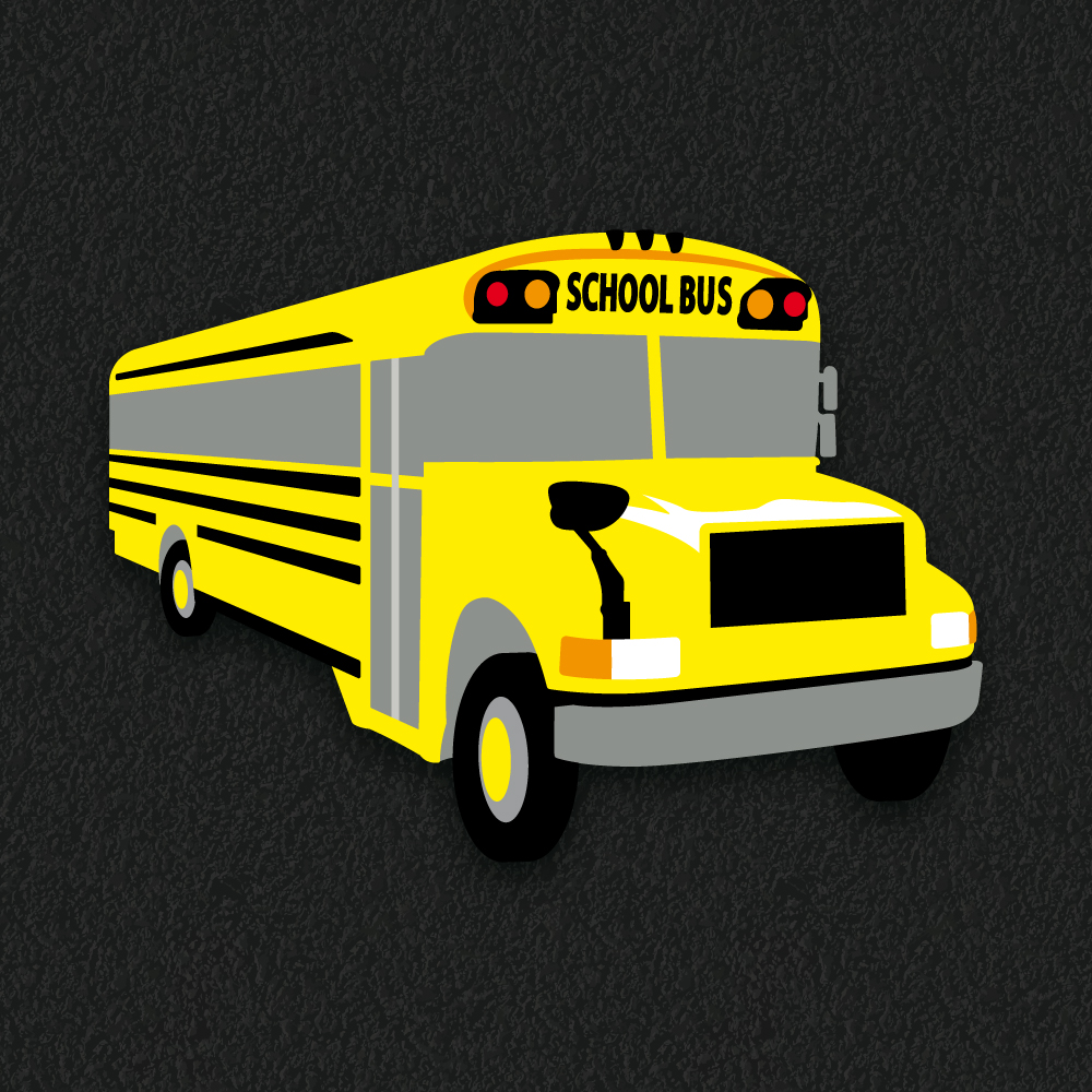 Playground Markings | Roadways | School Bus Roadway markings School Bus Design