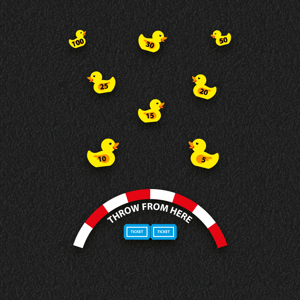 Target Markings Duck target throwing design