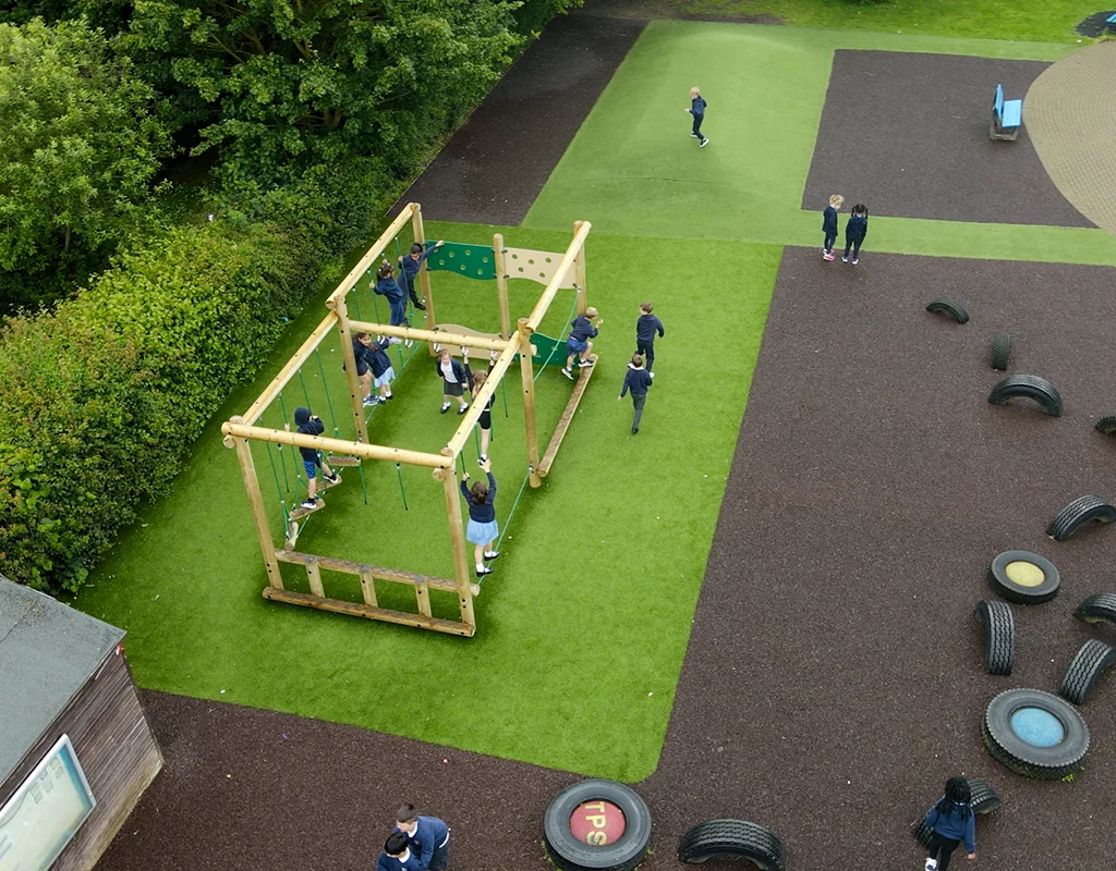 Forest Trail Frame installed at Nene Valley School