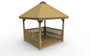 Wooden Square Gazebos for Schools
