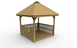 Wooden Square Gazebos for Schools
