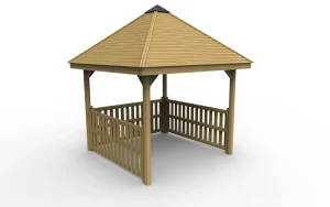 Wooden Square Gazebos for Schools