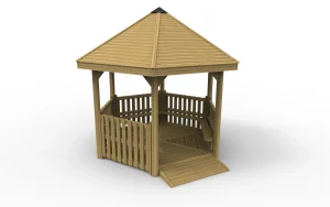 Large Hexagonal School Gazebo