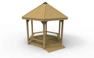 Large Hexagonal School Gazebo