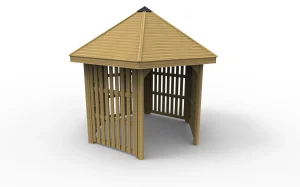 Large Hexagonal School Gazebo