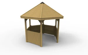 Large Hexagonal School Gazebo