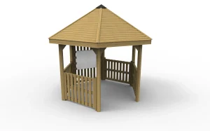 Large Hexagonal School Gazebo
