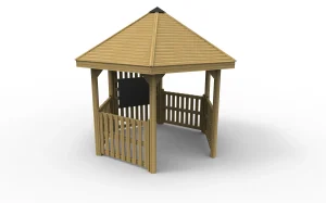 Large Hexagonal School Gazebo