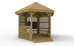 Large Hexagonal School Gazebo