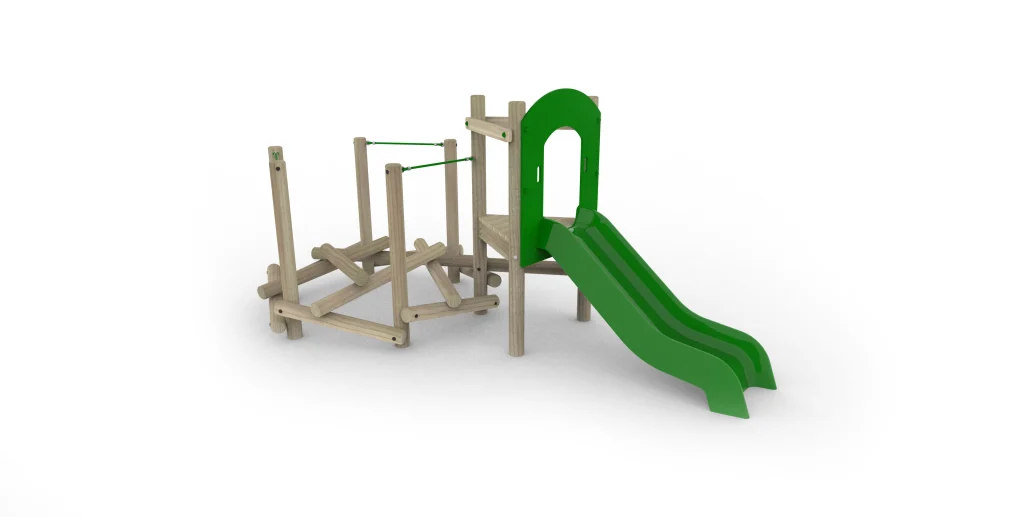 Agility Sticks Midi Hex Climber with slide