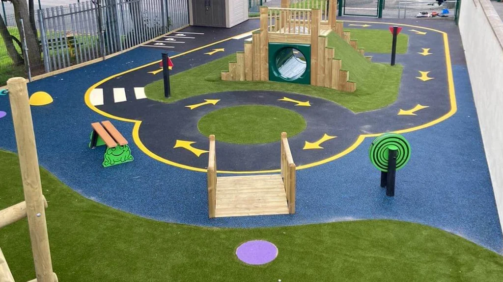 EYFS race track playground project