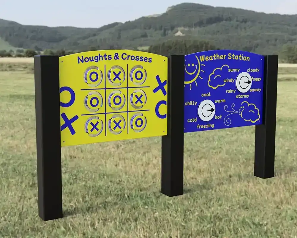 Play Panels - Fun & Games & Educational - Noughts & Crosses & Weather Station