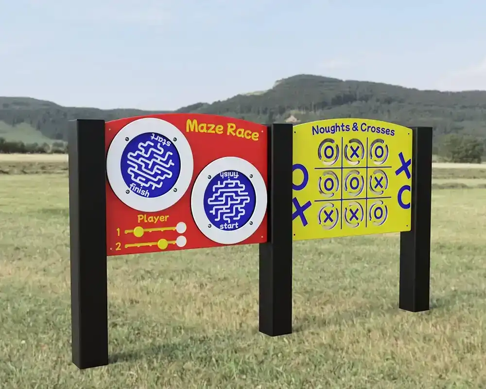 Play Panels - Fun & Games - Maze Race & Noughts & Crosses