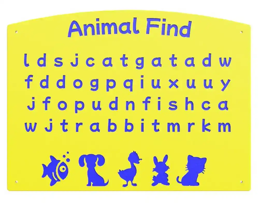 Play Panels - Letters & Words - Animal Find - Straight