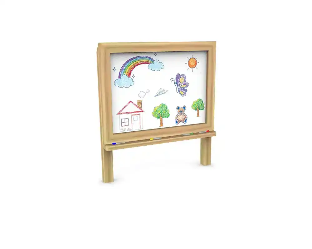 Play Panels - Mark Making Panels - White Board - Post Mounted - No Child