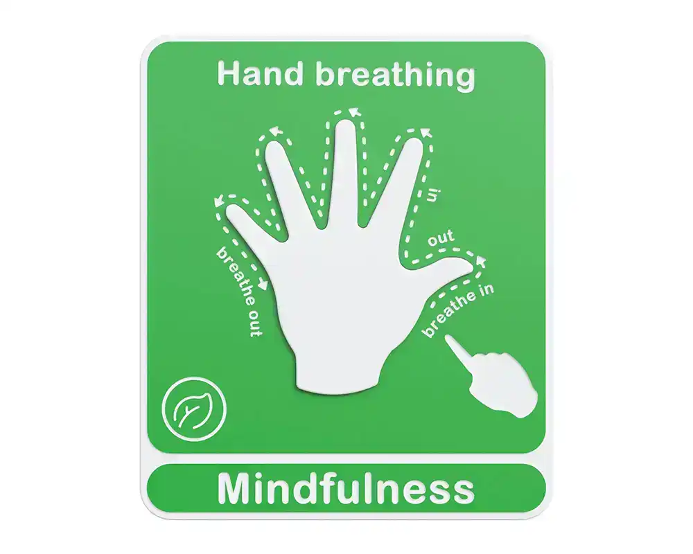 Play Panels - Mindfulness - Hand Breathing - Straight