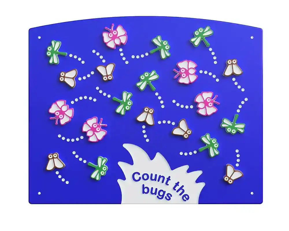 Play Panels - Numbers & Sums - Count the Bugs - Straight
