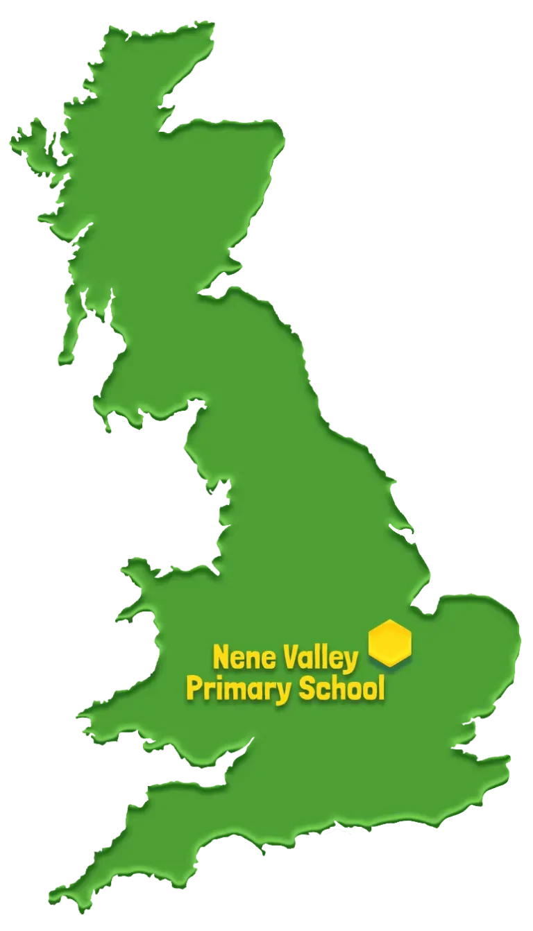 Nene Valley Primary School, Peterborough located on a map of the UK